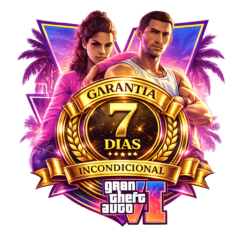 Selo garantia 7 dias incondicional GTA 6